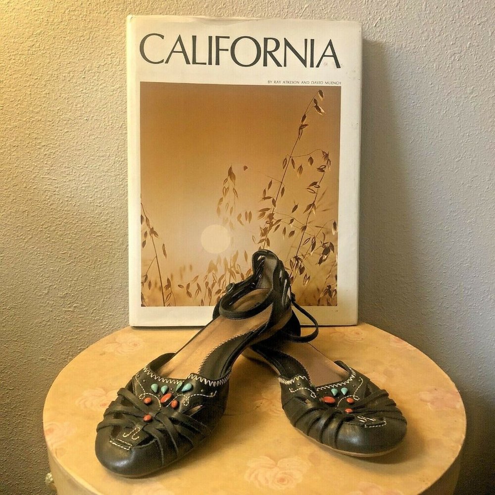 Bronx stone embellished slingback flats